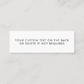 Cartes de visite Instagram | Votre nom Instagram (Dos)