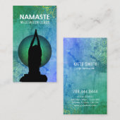 Cartes de visite instructeurs de yoga (Devant / Derrière)