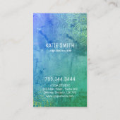 Cartes de visite instructeurs de yoga (Dos)