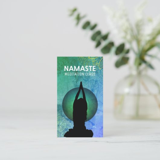 Cartes de visite instructeurs de yoga (Debout devant)