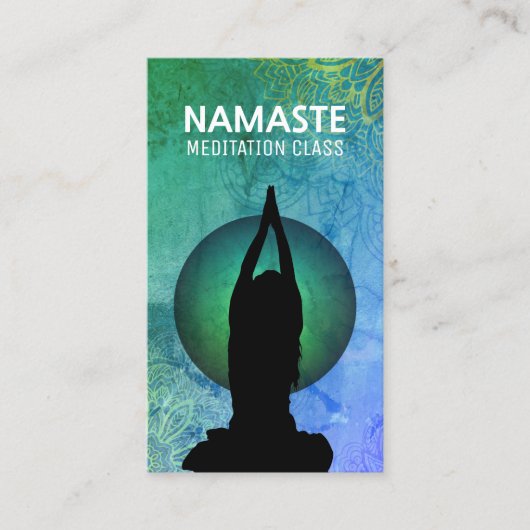 Cartes de visite instructeurs de yoga (Devant)