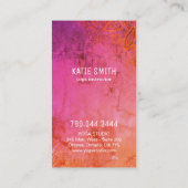 Cartes de visite instructeurs de yoga et de médita (Dos)