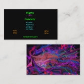 Cartes de visite interstellaires de griffonnages (Devant / Derrière)