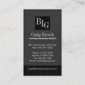 Cartes de visite investisseurs (Dos)