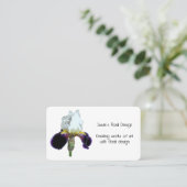 Cartes de visite Iris Violet et Blanc (Debout devant)
