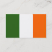 Cartes de visite irlandais de shamrock de drapeau (Dos)