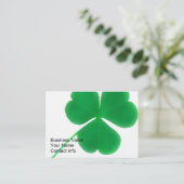 Cartes de visite irlandais de trèfle (Debout devant)