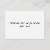 Cartes de visite irlandais de trèfle (Dos)