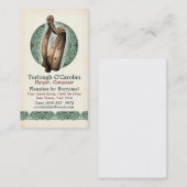 Cartes de visite irlandais d'harpe, style 1, (Devant / Derrière)