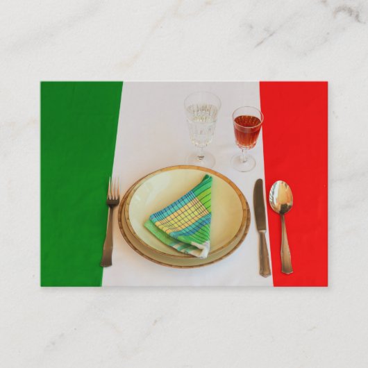 CARTES DE VISITE ITALIENS DE CUISINE (Devant)