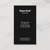 Cartes de visite japonais de la restauration (Dos)