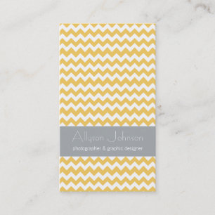 Cartes de visite jaunes et gris de conception de