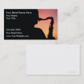 Cartes de visite Jazz (Devant / Derrière)