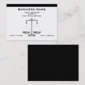 Cartes de visite juridiques (Devant / Derrière)