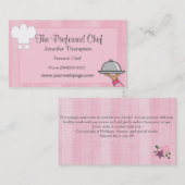 Cartes de visite Lady Chef (Devant / Derrière)
