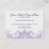 Cartes de visite - le baroque floral de remous de (Dos)