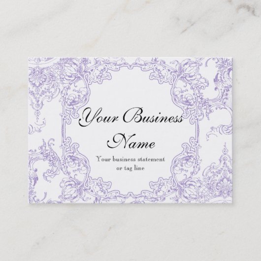 Cartes de visite - le baroque floral de remous de (Devant)