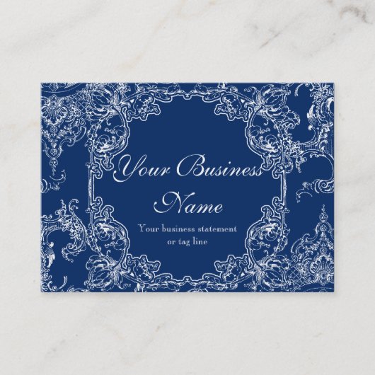 Cartes de visite - le baroque floral de remous de (Devant)