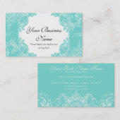 Cartes de visite - le baroque floral de remous de (Devant / Derrière)