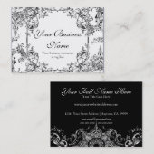 Cartes de visite - le baroque floral de remous de (Devant / Derrière)