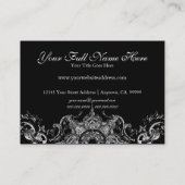 Cartes de visite - le baroque floral de remous de (Dos)