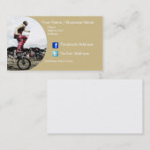 Cartes de visite - le comique (Devant / Derrière)