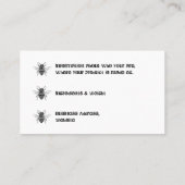 Cartes de visite - Le pot d'abeille à miel (Dos)