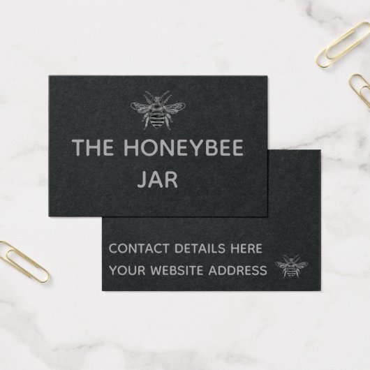 Cartes de visite - Le pot de l'abeille à miel (Bureau)