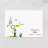 Cartes de visite, leçons de golf Cartes de visite (Devant)