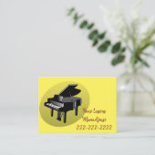 Cartes de visite, Leçons de piano Cartes de visite (Debout devant)