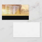 Cartes de visite légers chrétiens de ciel de Dieu (Devant / Derrière)