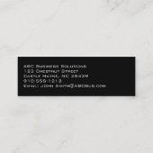 Cartes de visite légers de luxe professionnel mode (Dos)