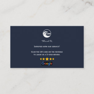 Cartes de visite Lien de code QR pour les avis Goo