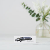 Cartes de visite limousine Limo noir (Debout devant)