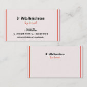 Cartes de visite Lines (Devant / Derrière)