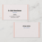Cartes de visite Lines (Devant / Derrière)