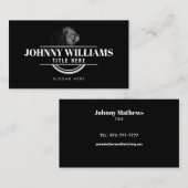 Cartes de visite Lion personnalisables (Devant / Derrière)