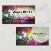 Cartes de visite lisses de conception de Bokeh (Devant / Derrière)