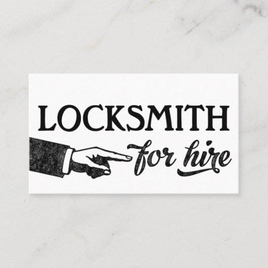 Cartes de visite Locksmith - Cool Vintage (Devant)