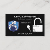 Cartes de visite Locksmith professionnels simples (Devant)