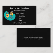 Cartes de visite Locksmith professionnels simples (Devant / Derrière)