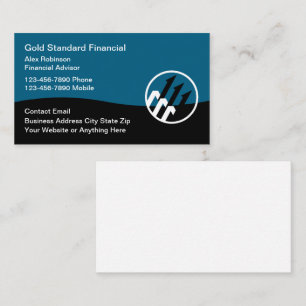 Cartes de visite Logo Conseiller Financier Classe