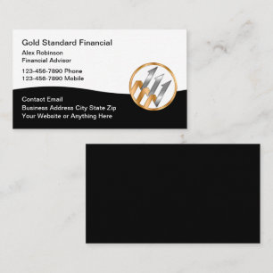 Cartes de visite Logo Conseiller Financier Classe