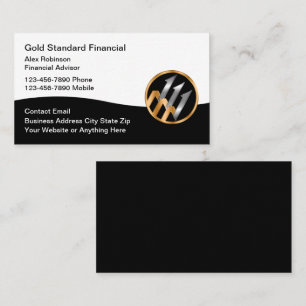 Cartes de visite Logo Conseiller Financier Classy