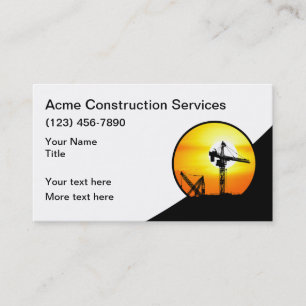 Cartes de visite Logo Construction