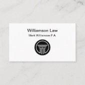Cartes de visite Logo du cabinet d'avocat (Devant)
