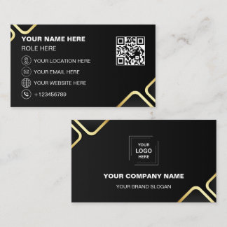 Cartes de visite Logo unique de l'entreprise Marqu