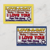 Cartes de visite Love-a-Day (Devant / Derrière)
