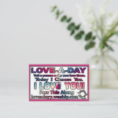 Cartes de visite Love-a-Day (Debout devant)