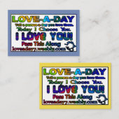 Cartes de visite Love-a-Day (Devant / Derrière)